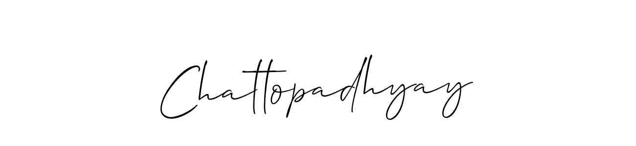 Chattopadhyay stylish signature style. Best Handwritten Sign (Allison_Script) for my name. Handwritten Signature Collection Ideas for my name Chattopadhyay. Chattopadhyay signature style 2 images and pictures png