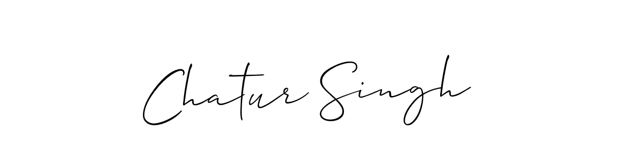 How to make Chatur Singh name signature. Use Allison_Script style for creating short signs online. This is the latest handwritten sign. Chatur Singh signature style 2 images and pictures png