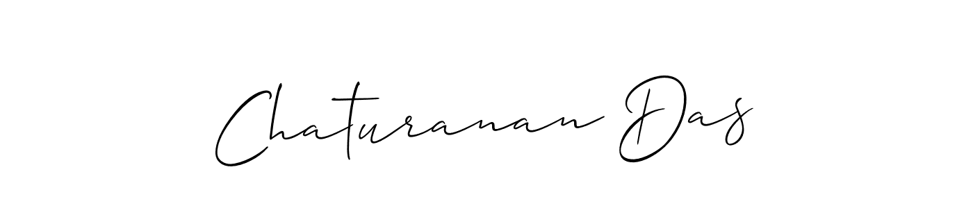 The best way (Allison_Script) to make a short signature is to pick only two or three words in your name. The name Chaturanan Das include a total of six letters. For converting this name. Chaturanan Das signature style 2 images and pictures png