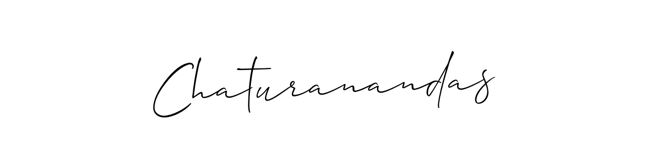 How to make Chaturanandas name signature. Use Allison_Script style for creating short signs online. This is the latest handwritten sign. Chaturanandas signature style 2 images and pictures png