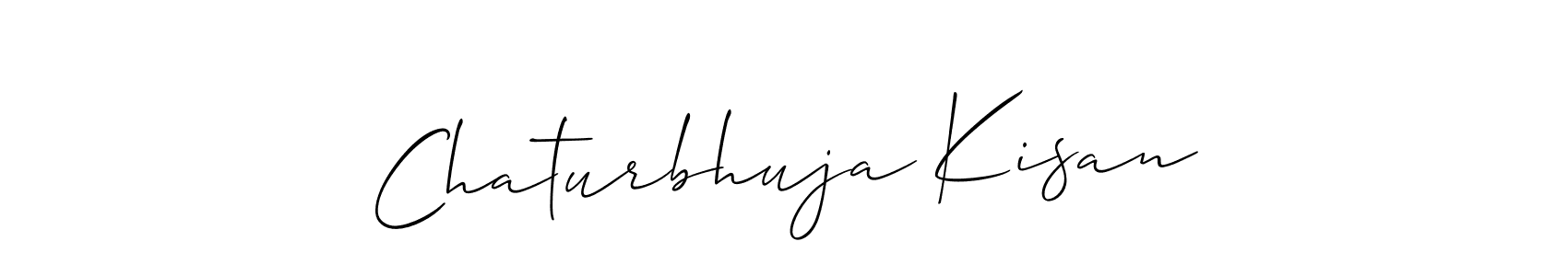 The best way (Allison_Script) to make a short signature is to pick only two or three words in your name. The name Chaturbhuja Kisan include a total of six letters. For converting this name. Chaturbhuja Kisan signature style 2 images and pictures png