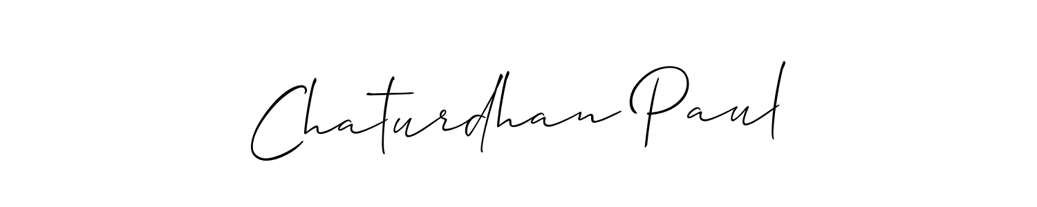 Similarly Allison_Script is the best handwritten signature design. Signature creator online .You can use it as an online autograph creator for name Chaturdhan Paul. Chaturdhan Paul signature style 2 images and pictures png