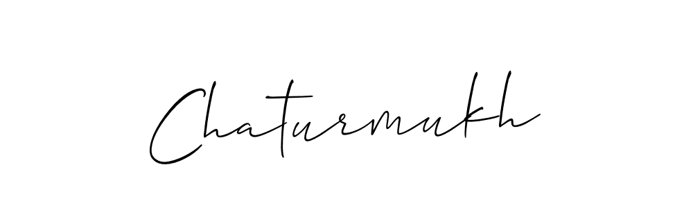 How to make Chaturmukh signature? Allison_Script is a professional autograph style. Create handwritten signature for Chaturmukh name. Chaturmukh signature style 2 images and pictures png