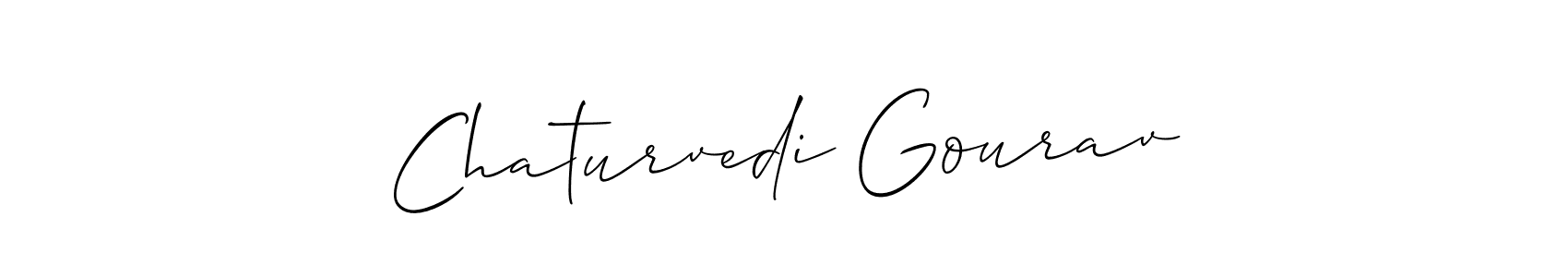 Similarly Allison_Script is the best handwritten signature design. Signature creator online .You can use it as an online autograph creator for name Chaturvedi Gourav. Chaturvedi Gourav signature style 2 images and pictures png