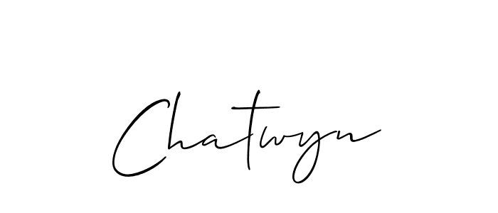 It looks lik you need a new signature style for name Chatwyn. Design unique handwritten (Allison_Script) signature with our free signature maker in just a few clicks. Chatwyn signature style 2 images and pictures png