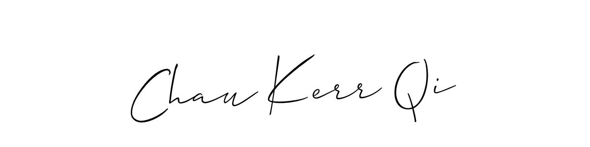 How to Draw Chau Kerr Qi signature style? Allison_Script is a latest design signature styles for name Chau Kerr Qi. Chau Kerr Qi signature style 2 images and pictures png