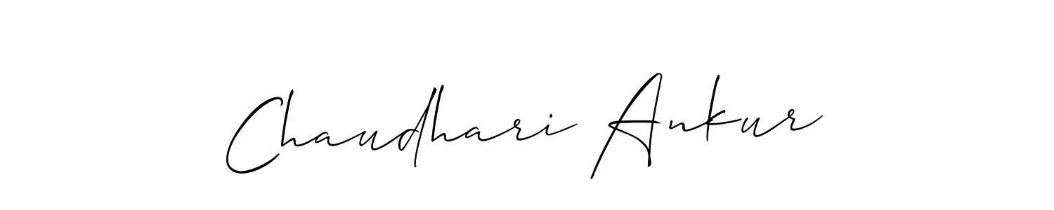 You should practise on your own different ways (Allison_Script) to write your name (Chaudhari Ankur) in signature. don't let someone else do it for you. Chaudhari Ankur signature style 2 images and pictures png