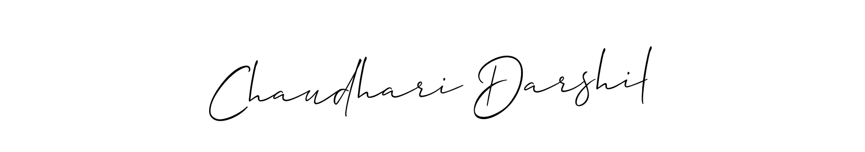You should practise on your own different ways (Allison_Script) to write your name (Chaudhari Darshil) in signature. don't let someone else do it for you. Chaudhari Darshil signature style 2 images and pictures png