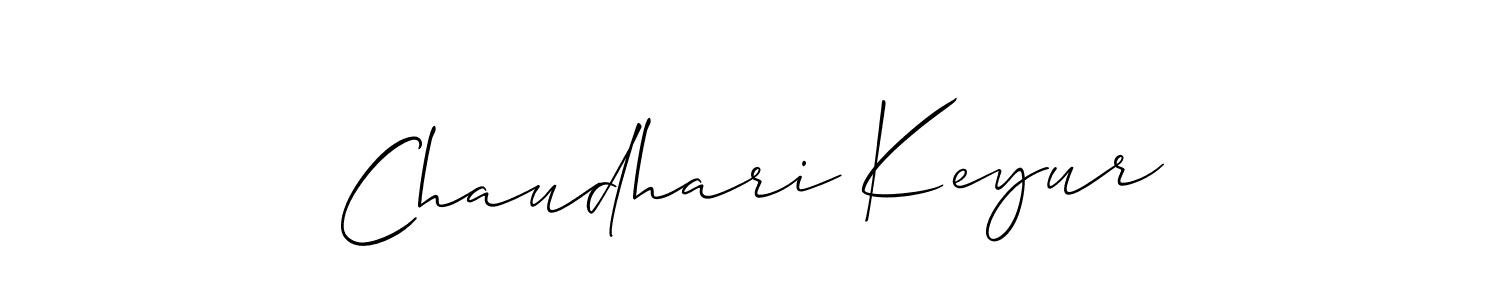 How to Draw Chaudhari Keyur signature style? Allison_Script is a latest design signature styles for name Chaudhari Keyur. Chaudhari Keyur signature style 2 images and pictures png