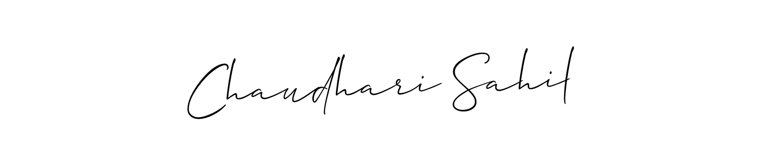 Similarly Allison_Script is the best handwritten signature design. Signature creator online .You can use it as an online autograph creator for name Chaudhari Sahil. Chaudhari Sahil signature style 2 images and pictures png