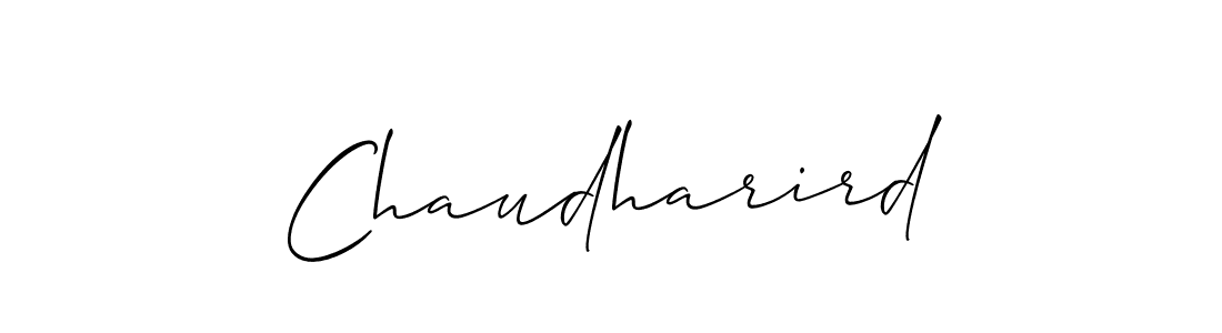 How to make Chaudharird name signature. Use Allison_Script style for creating short signs online. This is the latest handwritten sign. Chaudharird signature style 2 images and pictures png