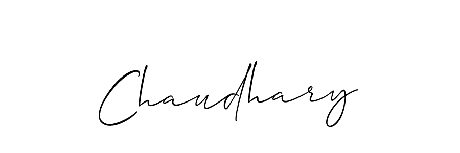 Use a signature maker to create a handwritten signature online. With this signature software, you can design (Allison_Script) your own signature for name Chaudhary. Chaudhary signature style 2 images and pictures png