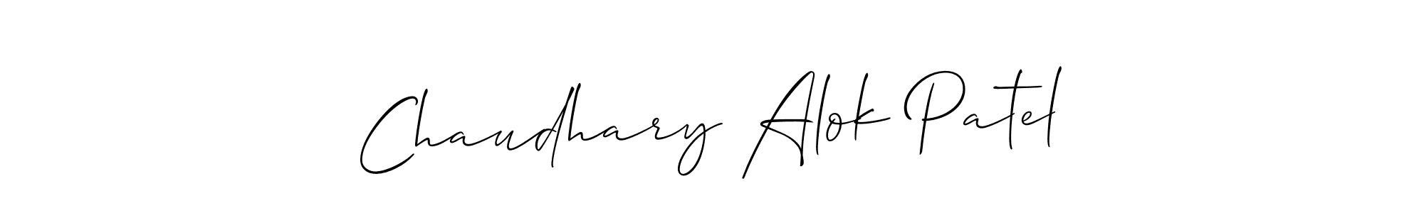Make a short Chaudhary Alok Patel signature style. Manage your documents anywhere anytime using Allison_Script. Create and add eSignatures, submit forms, share and send files easily. Chaudhary Alok Patel signature style 2 images and pictures png