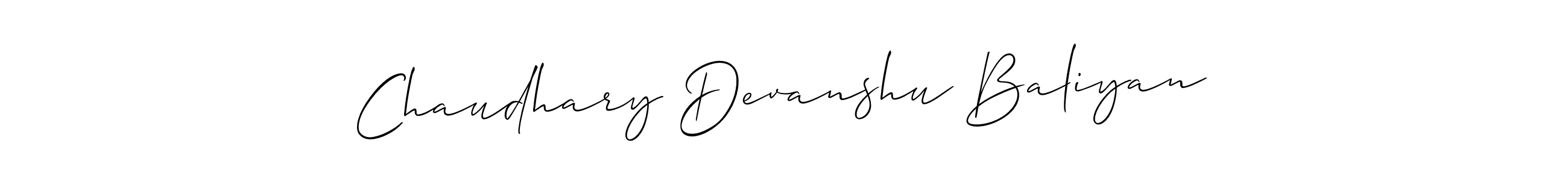 Once you've used our free online signature maker to create your best signature Allison_Script style, it's time to enjoy all of the benefits that Chaudhary Devanshu Baliyan name signing documents. Chaudhary Devanshu Baliyan signature style 2 images and pictures png