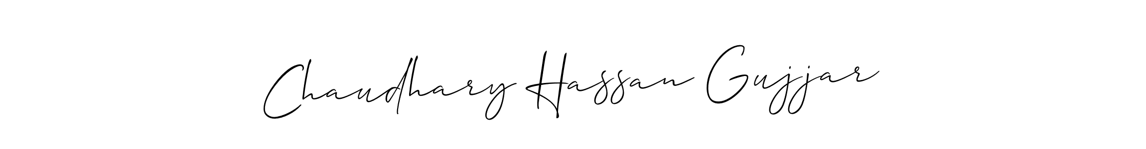 This is the best signature style for the Chaudhary Hassan Gujjar name. Also you like these signature font (Allison_Script). Mix name signature. Chaudhary Hassan Gujjar signature style 2 images and pictures png