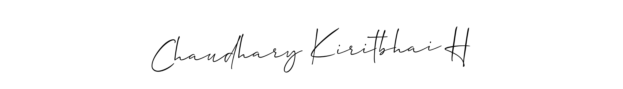 It looks lik you need a new signature style for name Chaudhary Kiritbhai H. Design unique handwritten (Allison_Script) signature with our free signature maker in just a few clicks. Chaudhary Kiritbhai H signature style 2 images and pictures png