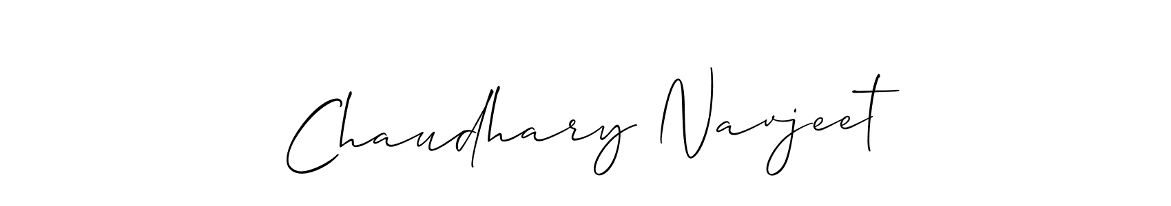 Use a signature maker to create a handwritten signature online. With this signature software, you can design (Allison_Script) your own signature for name Chaudhary Navjeet. Chaudhary Navjeet signature style 2 images and pictures png