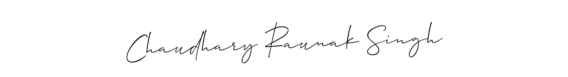 Allison_Script is a professional signature style that is perfect for those who want to add a touch of class to their signature. It is also a great choice for those who want to make their signature more unique. Get Chaudhary Raunak Singh name to fancy signature for free. Chaudhary Raunak Singh signature style 2 images and pictures png