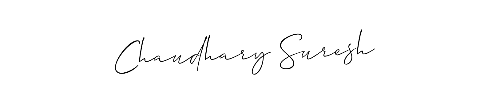Make a beautiful signature design for name Chaudhary Suresh. With this signature (Allison_Script) style, you can create a handwritten signature for free. Chaudhary Suresh signature style 2 images and pictures png