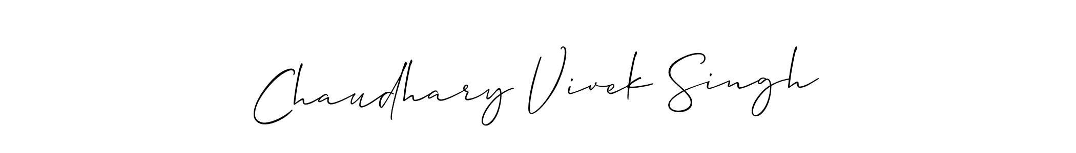 Also we have Chaudhary Vivek Singh name is the best signature style. Create professional handwritten signature collection using Allison_Script autograph style. Chaudhary Vivek Singh signature style 2 images and pictures png