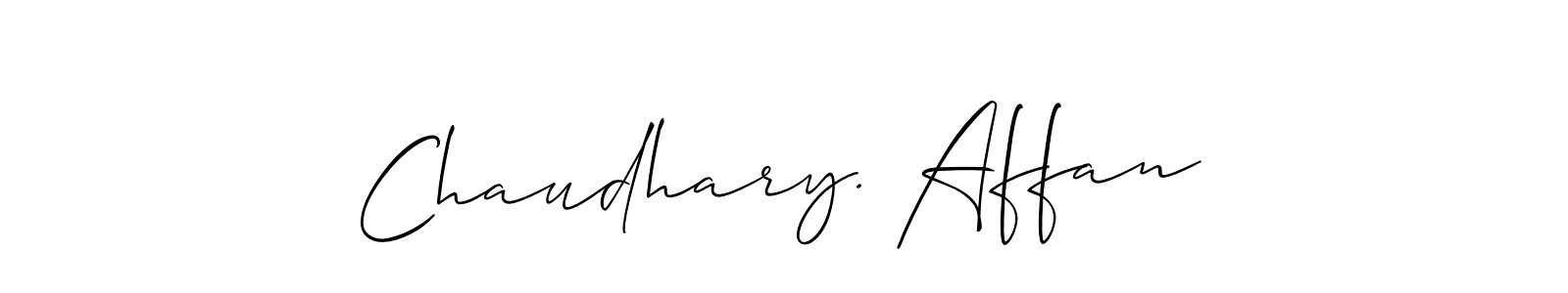 How to Draw Chaudhary. Affan signature style? Allison_Script is a latest design signature styles for name Chaudhary. Affan. Chaudhary. Affan signature style 2 images and pictures png