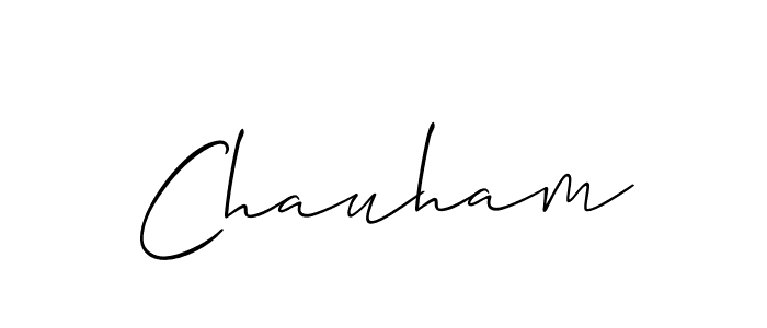 It looks lik you need a new signature style for name Chauham. Design unique handwritten (Allison_Script) signature with our free signature maker in just a few clicks. Chauham signature style 2 images and pictures png
