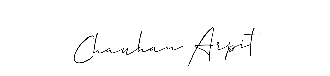 Allison_Script is a professional signature style that is perfect for those who want to add a touch of class to their signature. It is also a great choice for those who want to make their signature more unique. Get Chauhan Arpit name to fancy signature for free. Chauhan Arpit signature style 2 images and pictures png