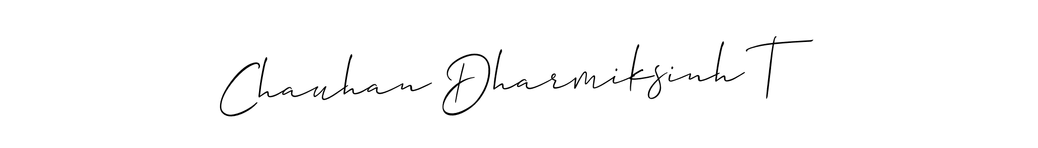 Once you've used our free online signature maker to create your best signature Allison_Script style, it's time to enjoy all of the benefits that Chauhan Dharmiksinh T name signing documents. Chauhan Dharmiksinh T signature style 2 images and pictures png