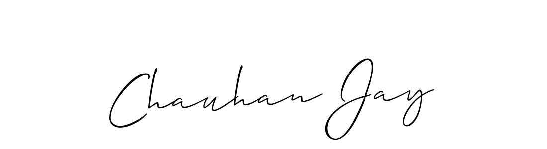 How to Draw Chauhan Jay signature style? Allison_Script is a latest design signature styles for name Chauhan Jay. Chauhan Jay signature style 2 images and pictures png