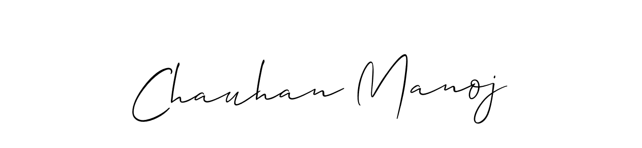 Make a short Chauhan Manoj signature style. Manage your documents anywhere anytime using Allison_Script. Create and add eSignatures, submit forms, share and send files easily. Chauhan Manoj signature style 2 images and pictures png