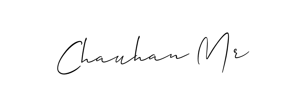 How to make Chauhan Mr signature? Allison_Script is a professional autograph style. Create handwritten signature for Chauhan Mr name. Chauhan Mr signature style 2 images and pictures png
