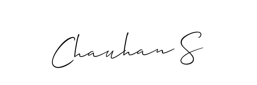 How to Draw Chauhan S signature style? Allison_Script is a latest design signature styles for name Chauhan S. Chauhan S signature style 2 images and pictures png