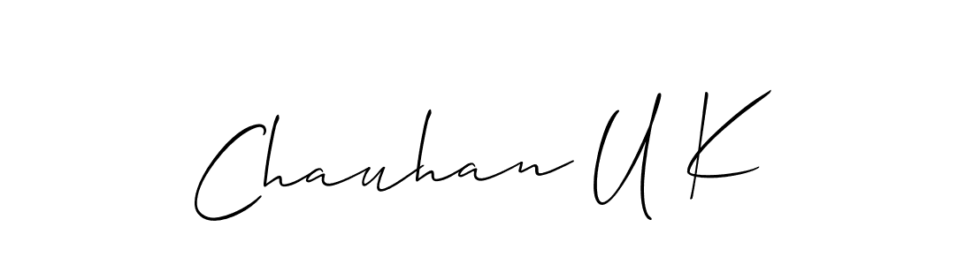 Check out images of Autograph of Chauhan U K name. Actor Chauhan U K Signature Style. Allison_Script is a professional sign style online. Chauhan U K signature style 2 images and pictures png