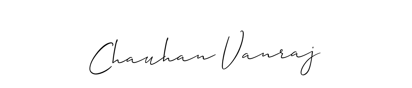This is the best signature style for the Chauhan Vanraj name. Also you like these signature font (Allison_Script). Mix name signature. Chauhan Vanraj signature style 2 images and pictures png