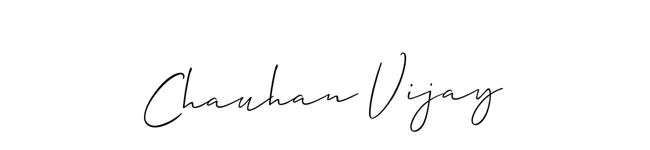 How to Draw Chauhan Vijay signature style? Allison_Script is a latest design signature styles for name Chauhan Vijay. Chauhan Vijay signature style 2 images and pictures png