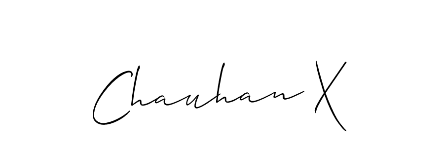 Chauhan X stylish signature style. Best Handwritten Sign (Allison_Script) for my name. Handwritten Signature Collection Ideas for my name Chauhan X. Chauhan X signature style 2 images and pictures png