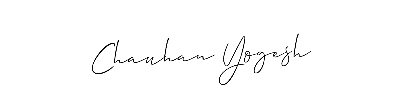 You should practise on your own different ways (Allison_Script) to write your name (Chauhan Yogesh) in signature. don't let someone else do it for you. Chauhan Yogesh signature style 2 images and pictures png