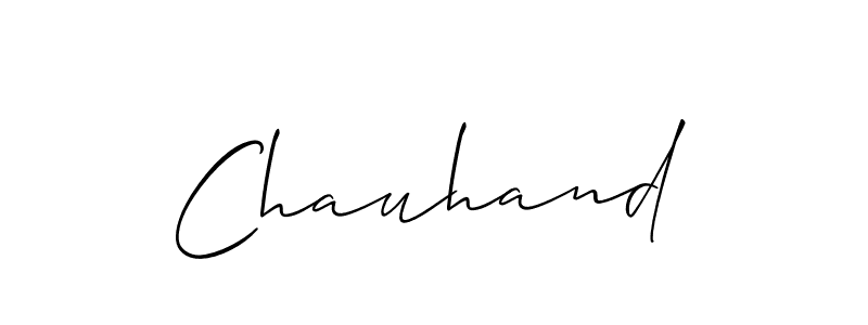 It looks lik you need a new signature style for name Chauhand. Design unique handwritten (Allison_Script) signature with our free signature maker in just a few clicks. Chauhand signature style 2 images and pictures png