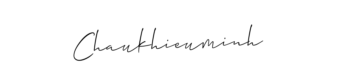 Create a beautiful signature design for name Chaukhieuminh. With this signature (Allison_Script) fonts, you can make a handwritten signature for free. Chaukhieuminh signature style 2 images and pictures png