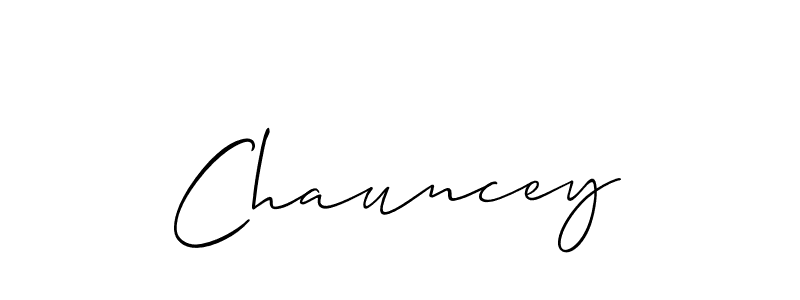 Allison_Script is a professional signature style that is perfect for those who want to add a touch of class to their signature. It is also a great choice for those who want to make their signature more unique. Get Chauncey name to fancy signature for free. Chauncey signature style 2 images and pictures png