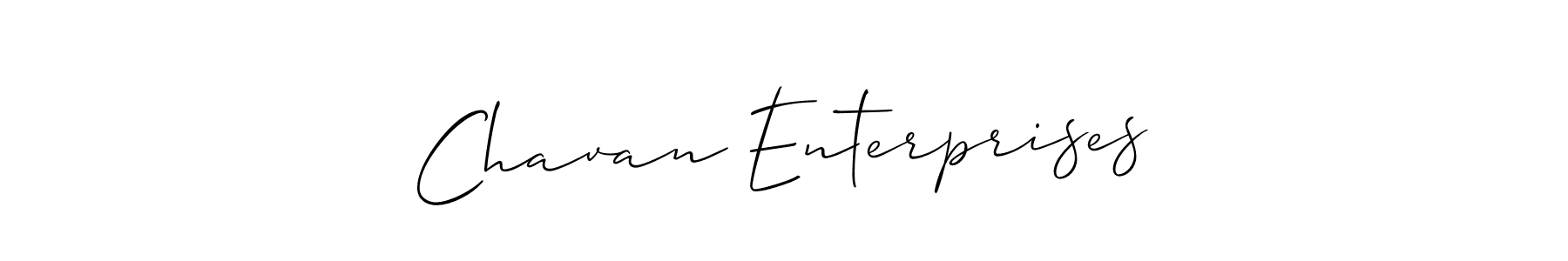 It looks lik you need a new signature style for name Chavan Enterprises. Design unique handwritten (Allison_Script) signature with our free signature maker in just a few clicks. Chavan Enterprises signature style 2 images and pictures png