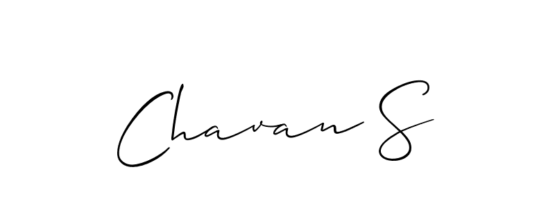 Chavan S stylish signature style. Best Handwritten Sign (Allison_Script) for my name. Handwritten Signature Collection Ideas for my name Chavan S. Chavan S signature style 2 images and pictures png