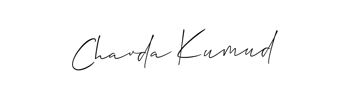 Also You can easily find your signature by using the search form. We will create Chavda Kumud name handwritten signature images for you free of cost using Allison_Script sign style. Chavda Kumud signature style 2 images and pictures png