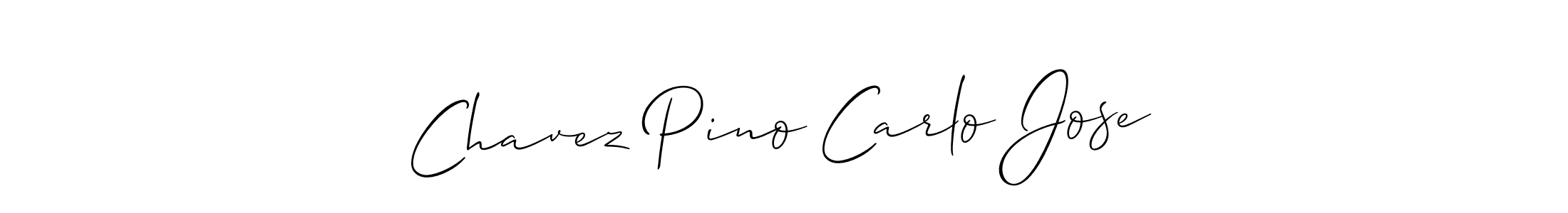 How to make Chavez Pino Carlo Jose signature? Allison_Script is a professional autograph style. Create handwritten signature for Chavez Pino Carlo Jose name. Chavez Pino Carlo Jose signature style 2 images and pictures png