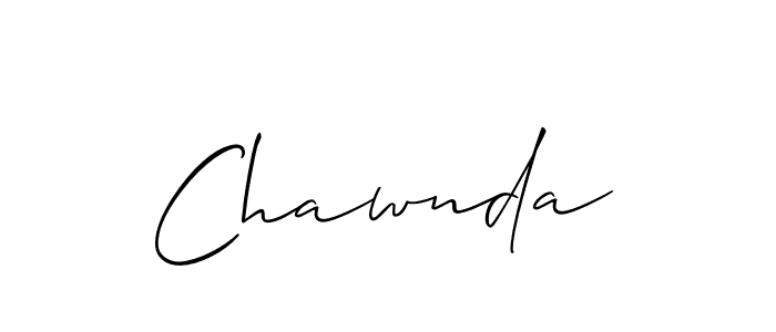 Also we have Chawnda name is the best signature style. Create professional handwritten signature collection using Allison_Script autograph style. Chawnda signature style 2 images and pictures png