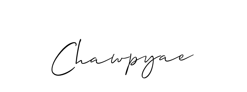 You should practise on your own different ways (Allison_Script) to write your name (Chawpyae) in signature. don't let someone else do it for you. Chawpyae signature style 2 images and pictures png