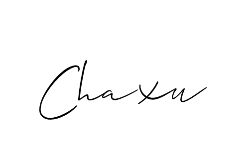 Use a signature maker to create a handwritten signature online. With this signature software, you can design (Allison_Script) your own signature for name Chaxu. Chaxu signature style 2 images and pictures png