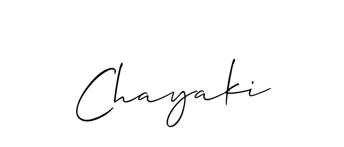 if you are searching for the best signature style for your name Chayaki. so please give up your signature search. here we have designed multiple signature styles  using Allison_Script. Chayaki signature style 2 images and pictures png