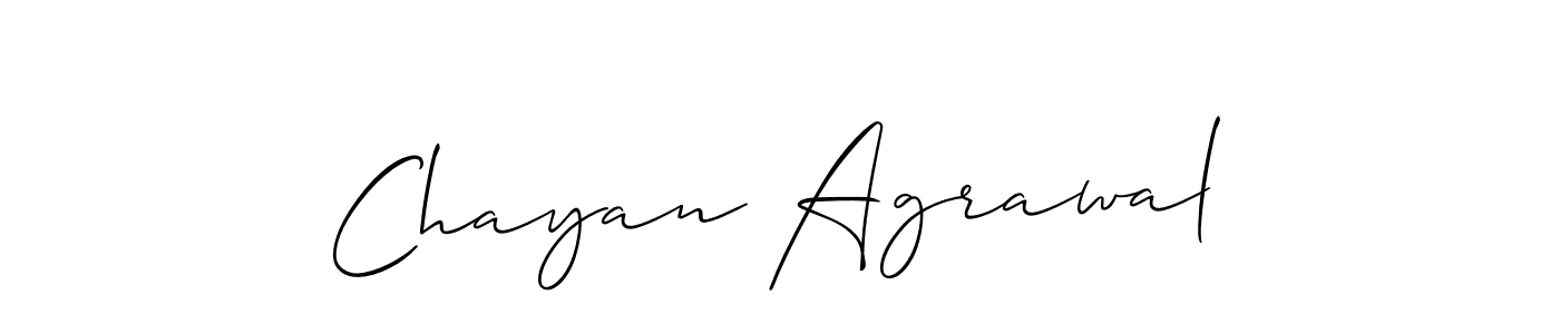 You should practise on your own different ways (Allison_Script) to write your name (Chayan Agrawal) in signature. don't let someone else do it for you. Chayan Agrawal signature style 2 images and pictures png