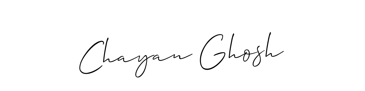 Make a beautiful signature design for name Chayan Ghosh. With this signature (Allison_Script) style, you can create a handwritten signature for free. Chayan Ghosh signature style 2 images and pictures png